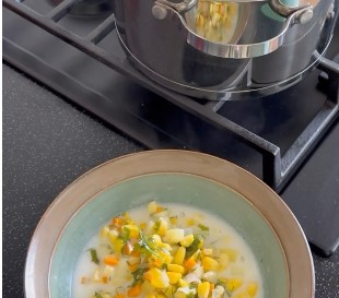 Soup with corn