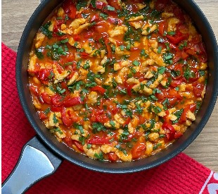 Paperonata with chicken